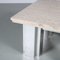 Coffee Table with Travertine Top, France, 1970s 3