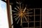 Large Venini Style Sputnik Chandelier in Brass and Amber Murano Glass, 2000s, Image 8
