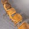 French Honey Colour Dining Chairs, 1950s, Set of 5 9