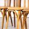 French Honey Colour Dining Chairs, 1950s, Set of 5, Image 4