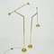 Lampadaires Minimal Counter Balance en Laiton, 1970s, Set de 2 6