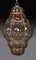 Lámpara colgante enjaulada de cristal de Murano morado, años 20, Imagen 1