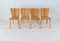 Chaises de Salle à Manger Sculpturales Mid-Century en Pin par Göran Malmvall, Suède, 1950s, Set de 4 5