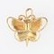 Ciondolo con perla e farfalla in oro giallo a 18 carati, Francia, anni '60, Immagine 2