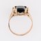 French Tourmaline Indigolite Ring in 18 Karat Rose Gold, 1960s 13