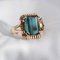 French Tourmaline Indigolite Ring in 18 Karat Rose Gold, 1960s 3