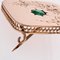 Broche de esmeralda francesa en oro rosa de 18 kt, Imagen 12
