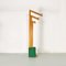 Italian Modern Coat Stand in Natural and Green Wood, 1980s, Image 3