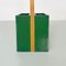 Italian Modern Coat Stand in Natural and Green Wood, 1980s, Image 10