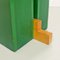 Italian Modern Coat Stand in Natural and Green Wood, 1980s, Image 11