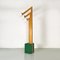 Italian Modern Coat Stand in Natural and Green Wood, 1980s 5