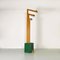 Italian Modern Coat Stand in Natural and Green Wood, 1980s 4