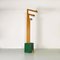 Italian Modern Coat Stand in Natural and Green Wood, 1980s, Image 4