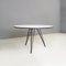 Mid-Century Scandinavian Coffee Table in White Laminate and Black Metal, 1960s 2