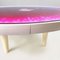 Italian Space Age Coffee Table in Plastic and Metal with Tie Dye Effect, 1970s 6