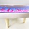 Italian Space Age Coffee Table in Plastic and Metal with Tie Dye Effect, 1970s 5