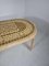 Rattan Reed Dining Table with Ceramic Inlay, 1980s 8