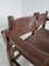 Spanish Brutalist Safari Bench in Brown Leather 6