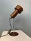 Lámpara de escritorio ajustable era espacial vintage en marrón, años 70, Imagen 1