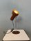 Lámpara de escritorio ajustable era espacial vintage en marrón, años 70, Imagen 2