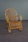 Dutch Belse 8 Armchair in Rattan with Round Back, 1950 2