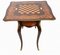 French Empire Marquetry Inlay Game Table 10