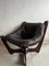 Luna Brown Leather Chair by Odd Knutsen, 1970s 3
