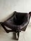 Luna Brown Leather Chair by Odd Knutsen, 1970s, Image 4