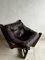 Luna Brown Leather Chair by Odd Knutsen, 1970s, Image 10