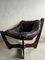Luna Brown Leather Chair by Odd Knutsen, 1970s 6