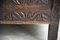 Cassettiera antica inglese in quercia intagliata, Immagine 7