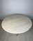 Vintage Italian Round Travertine Dining Table, 1970s 3