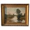 Artista escolar francés, paisaje de campo, de principios del siglo XX, óleo sobre lienzo, Imagen 2
