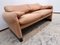 Maralunga Two-Seater Sofa in Brown Fabric by Magistretti for Cassina 2