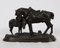 Lenordez, caballo de tiro y mula, década de 1800, bronce, Imagen 2