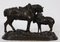Lenordez, caballo de tiro y mula, década de 1800, bronce, Imagen 3