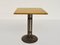 Small Anodized Aluminum Outdoor Table in Yellow, 1950s 1