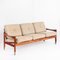 Mid-Century Scandinavian Teak Sofa with Wool Cushions, 1960s 3