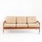 Mid-Century Scandinavian Teak Sofa with Wool Cushions, 1960s 4