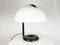 Lampe de Bureau Abat-jour en Métal Noir et Verre Acrylique Blanc par Elio Martinelli pour Martinelli Luce, 1960s 7