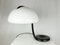 Black Metal & White Acrylic Glass Shade Table Lamp by Elio Martinelli for Martinelli Luce, 1960s 3