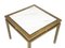 Italian White Marble & Brass Coffee Table, 1970s 6