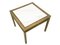 Italian White Marble & Brass Coffee Table, 1970s 5