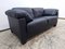 Dark Blue Leather DS 17 Two-Seater Sofa from de Sede 2