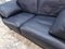 Dark Blue Leather DS 17 Two-Seater Sofa from de Sede, Image 4