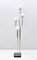 Mid-Century Modern Floor Lamp in Chromed Metal and Opaline Glass attributed to Goffredo Reggiani for Reggiani, 1970s 1