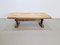 Brutalist Massive Oak Coffee Table, France, 1920s 16