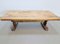 Brutalist Massive Oak Coffee Table, France, 1920s, Image 13