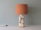 Mid-Century Cream-Coloured Glazed Ceramic Table Lamp by Louis Drimmer, 1960s, Image 12