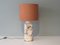 Mid-Century Cream-Coloured Glazed Ceramic Table Lamp by Louis Drimmer, 1960s 2